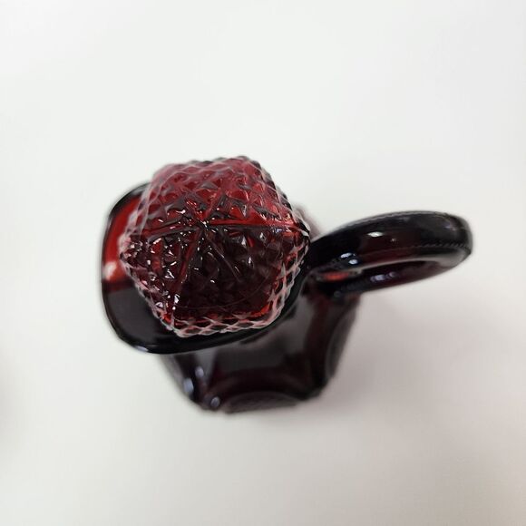 Vintage Avon Cape Cod Collection Ruby Red Set of 2 Cruets - Picture 5 of 11